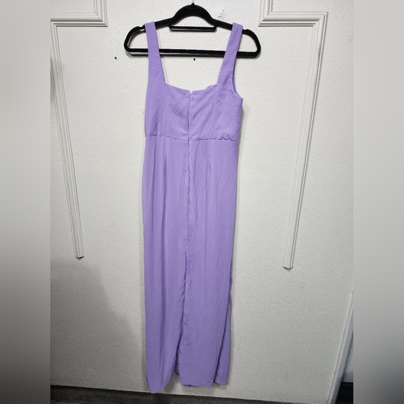 Lulus Glamorous Disposition Lavender Ruched Maxi Dress L Wedding Party Prom - Picture 8 of 9